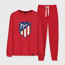 Костюм хлопковый мужской Atletico Madrid FC, цвет: красный