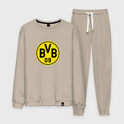 Костюм хлопковый мужской Borussia fc sport, цвет: миндальный