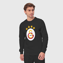 Костюм хлопковый мужской Galatasaray fc sport, цвет: черный — фото 2