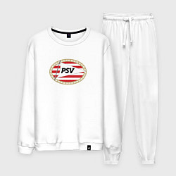 Костюм хлопковый мужской Psv sport fc, цвет: белый