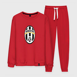 Костюм хлопковый мужской Juventus sport fc, цвет: красный