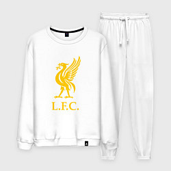 Костюм хлопковый мужской Liverpool sport fc, цвет: белый