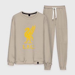 Костюм хлопковый мужской Liverpool sport fc, цвет: миндальный