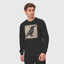 Костюм хлопковый мужской Сумрачный ворон из портала, цвет: черный — фото 2