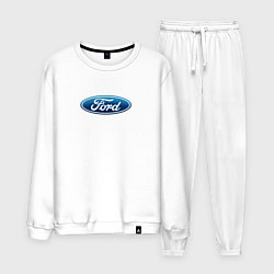 Костюм хлопковый мужской Ford usa auto brend, цвет: белый