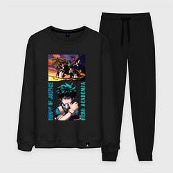 Костюм хлопковый мужской Моя геройская академия: границы справедливости, цвет: черный