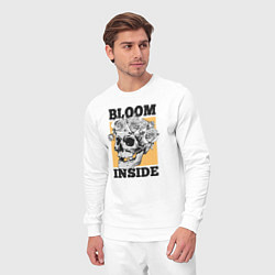 Костюм хлопковый мужской Bloom inside, цвет: белый — фото 2