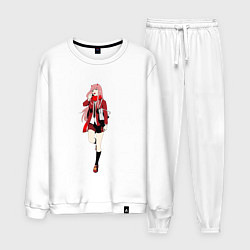 Костюм хлопковый мужской Студентка Зеро Ту, цвет: белый