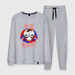 Костюм хлопковый мужской No exit Pomni, цвет: меланж