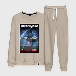 Костюм хлопковый мужской Serious Sam 1 - second encounter, цвет: миндальный