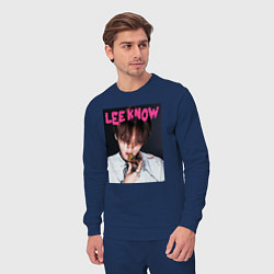 Костюм хлопковый мужской Lee Know Rock Star Stray Kids, цвет: тёмно-синий — фото 2