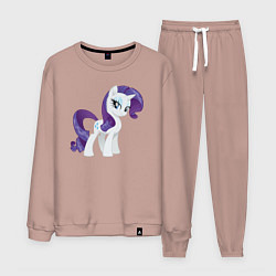 Костюм хлопковый мужской Рарити из My Little Pony в кино, цвет: пыльно-розовый