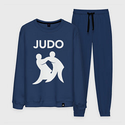 Костюм хлопковый мужской Warriors judo, цвет: тёмно-синий