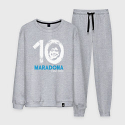 Костюм хлопковый мужской Maradona 10, цвет: меланж