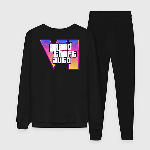 Мужской костюм Gta 6 лого на спине / Черный – фото 2