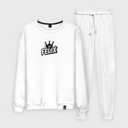 Костюм хлопковый мужской Felix k-stars, цвет: белый