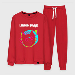 Костюм хлопковый мужской Linkin Park rock star cat, цвет: красный