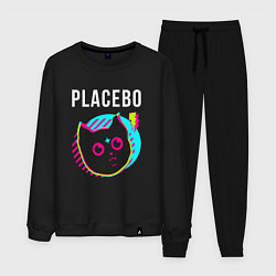 Костюм хлопковый мужской Placebo rock star cat, цвет: черный