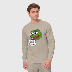 Костюм хлопковый мужской Pepe feels good man, цвет: миндальный — фото 2