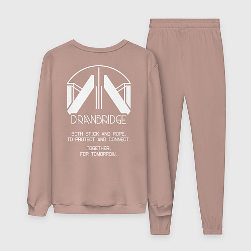 Мужской костюм Drawbridge death stranding 2 / Пыльно-розовый – фото 2