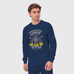 Костюм хлопковый мужской Absolute unit gym, цвет: тёмно-синий — фото 2