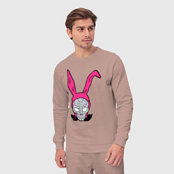 Костюм хлопковый мужской Pink Donnie Darko, цвет: пыльно-розовый — фото 2