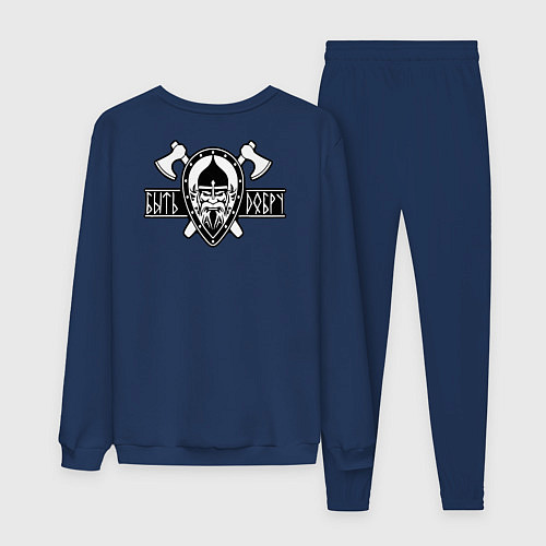 Мужской костюм Быть добру - воин / Тёмно-синий – фото 2