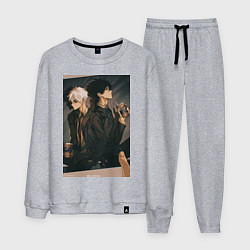 Костюм хлопковый мужской Гуан Лу Сяоши Чэн, цвет: меланж