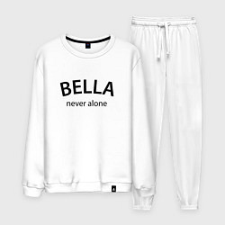 Костюм хлопковый мужской Bella never alone - motto, цвет: белый