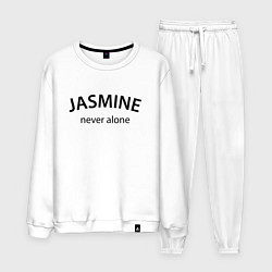 Костюм хлопковый мужской Jasmine never alone - motto, цвет: белый