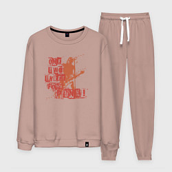 Костюм хлопковый мужской Punks style, цвет: пыльно-розовый