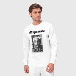 Костюм хлопковый мужской 2pac Art All eayz on me, цвет: белый — фото 2