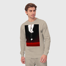 Костюм хлопковый мужской Евангелион талисман Рей, цвет: миндальный — фото 2