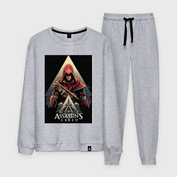 Мужской костюм Assassins creed красный костюм