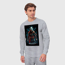 Костюм хлопковый мужской Assassins creed старый стиль, цвет: меланж — фото 2