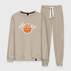 Костюм хлопковый мужской Athletic basketball, цвет: миндальный