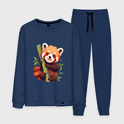 Костюм хлопковый мужской The Red Panda, цвет: тёмно-синий