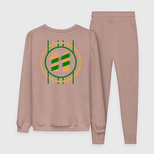 Мужской костюм 11 номер футбольный мяч / Пыльно-розовый – фото 2