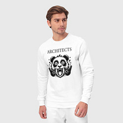 Костюм хлопковый мужской Architects - rock panda, цвет: белый — фото 2