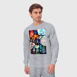 Костюм хлопковый мужской Re:Zero Субару Нацуки, цвет: меланж — фото 2