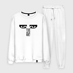 Костюм хлопковый мужской Siouxsie and the Banshees - Eyes, цвет: белый