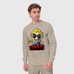 Костюм хлопковый мужской Comix zone - anime style, цвет: миндальный — фото 2