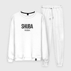 Костюм хлопковый мужской Shuba, цвет: белый