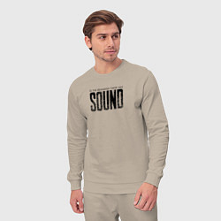 Костюм хлопковый мужской В начале был звук, цвет: миндальный — фото 2