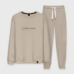 Мужской костюм Mercedes benz logo grey