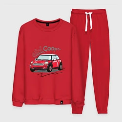 Костюм хлопковый мужской Mini Cooper, цвет: красный
