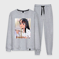 Костюм хлопковый мужской Не издевайся, Нагаторо Хаясэ, цвет: меланж