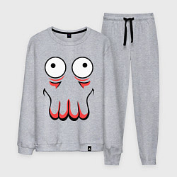 Костюм хлопковый мужской John Zoidberg Face, цвет: меланж