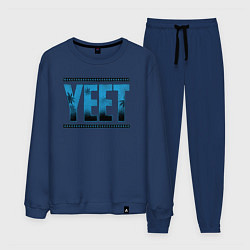 Костюм хлопковый мужской Jey Uso yeet wwe, цвет: тёмно-синий