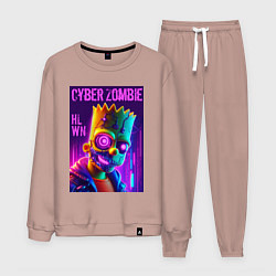 Мужской костюм Bart Simpson cyber zombie - halloween ai art